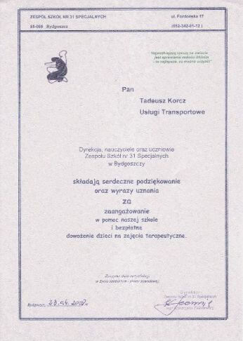 Podziękowania
